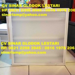 Kap Lampu TKI Acrylic Prismatik 3 x 18 Watt